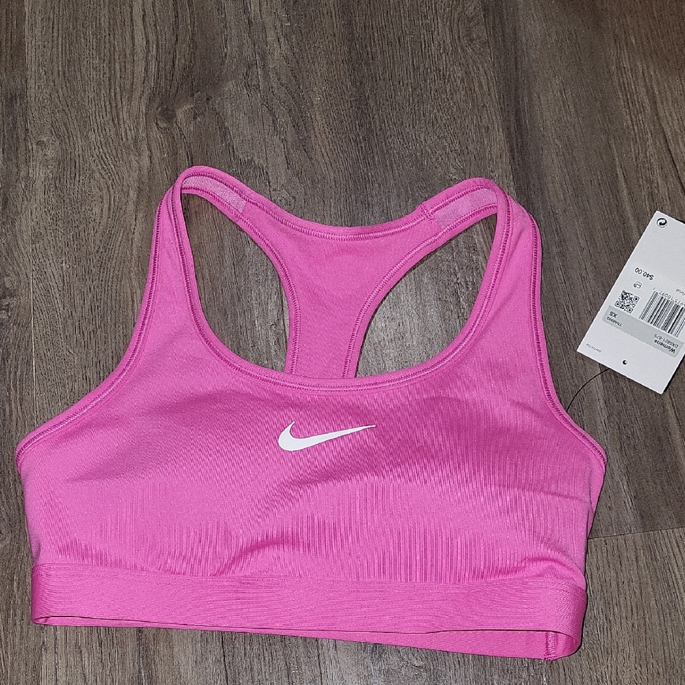 Nike Hot Pink Racerback Sports Bra Sz Xs Nwt